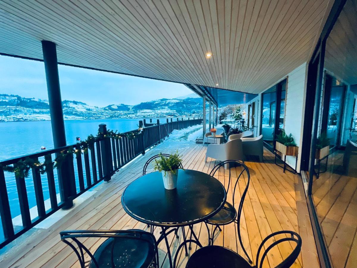 Panoramaresort In Hardangerfjorden Leilighet I Sjokanten Ved Hardangerfjorden For 7 Personer Boat , Sauna,Kajak, Sup For Rent Øystese Екстериор снимка